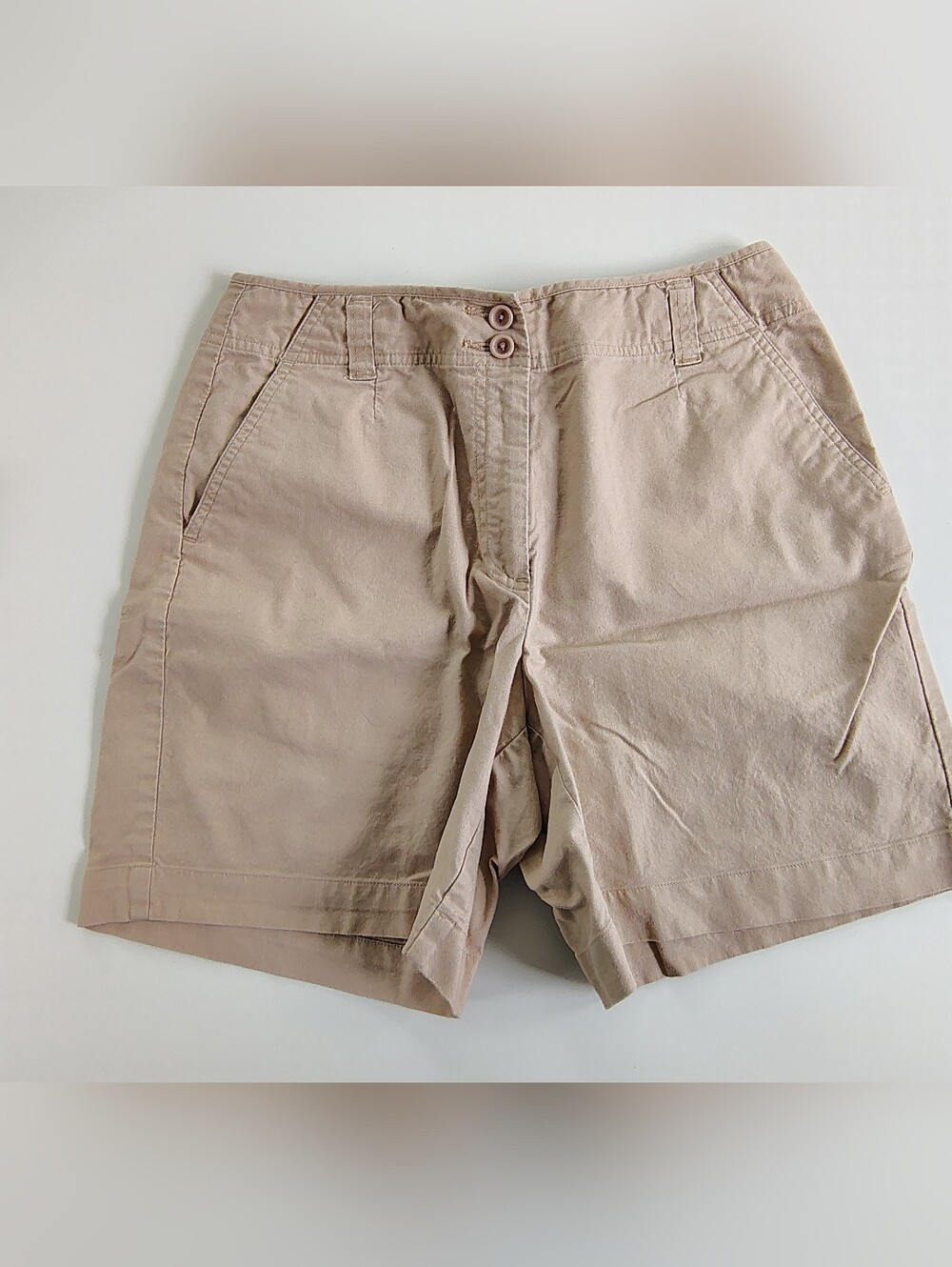 Vintage Talbots Stretch Chino Twill Shorts Size 6